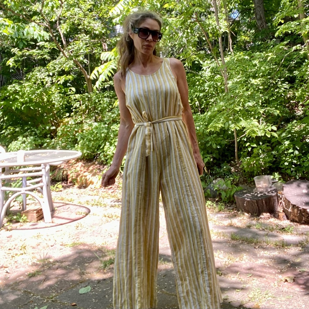 ARTISAN NY oversized linen jumpsuit Sz 4us - Picture 16 of 16